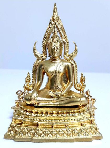 พระพุทธชินราช ขนาดหน้าตักพระ1.5นิ้ว (วัดจากเข่าถึงเข่า) เนื้อทองเหลือง รุ่น666ปีวัดพระศรี รูปที่ 2