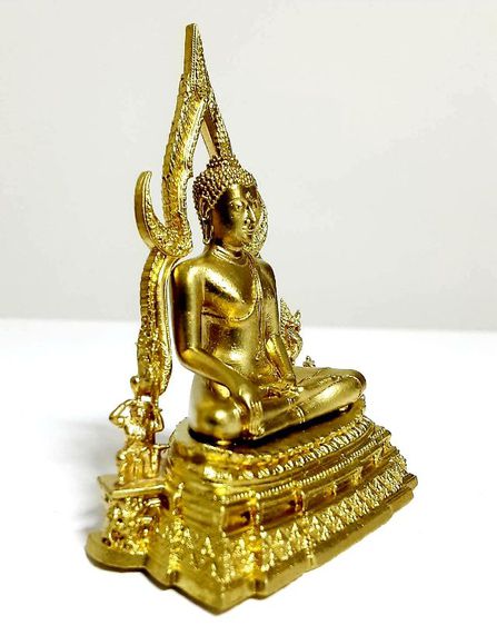 พระพุทธชินราช ขนาดหน้าตักพระ1.5นิ้ว (วัดจากเข่าถึงเข่า) เนื้อทองเหลือง รุ่น666ปีวัดพระศรี รูปที่ 12