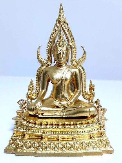 พระพุทธชินราช ขนาดหน้าตักพระ1.5นิ้ว (วัดจากเข่าถึงเข่า) เนื้อทองเหลือง รุ่น666ปีวัดพระศรี รูปที่ 8