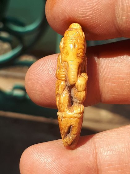 พระพิฆเนศ ปี 24xx ขนาด 4 ซม.กำลังสวย สีน้ำผึ้ง ฉ่ำ มีน้ำหนัก งานศิลปะ Hand Made โบราณ เก่า แกะสวย สมบูรณ์ แปลก แท้ หายาก พระพิฆเนศองค์นี้ มี รูปที่ 3