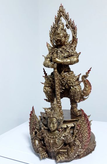 ท้าวเวสสุวรรณ วัดเนินทอง สูง12นิ้ว ศิลปิน อ.ชาญ บุดดาชัย รูปที่ 17