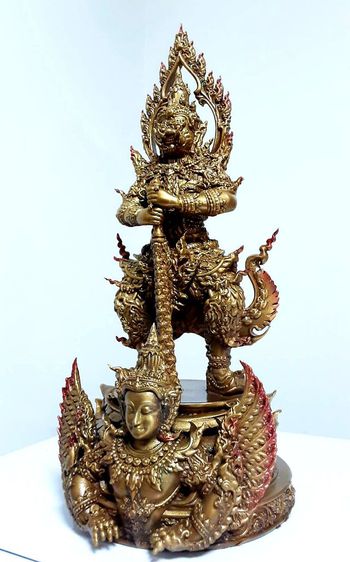 ท้าวเวสสุวรรณ วัดเนินทอง สูง12นิ้ว ศิลปิน อ.ชาญ บุดดาชัย รูปที่ 12