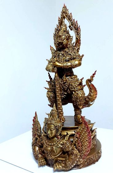 ท้าวเวสสุวรรณ วัดเนินทอง สูง12นิ้ว ศิลปิน อ.ชาญ บุดดาชัย รูปที่ 6
