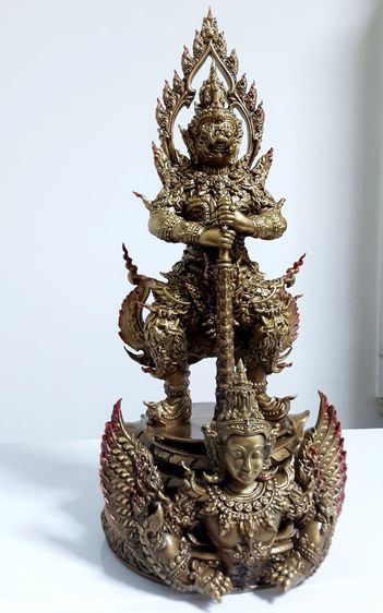 ท้าวเวสสุวรรณ วัดเนินทอง สูง12นิ้ว ศิลปิน อ.ชาญ บุดดาชัย รูปที่ 16