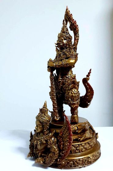 ท้าวเวสสุวรรณ วัดเนินทอง สูง12นิ้ว ศิลปิน อ.ชาญ บุดดาชัย รูปที่ 7