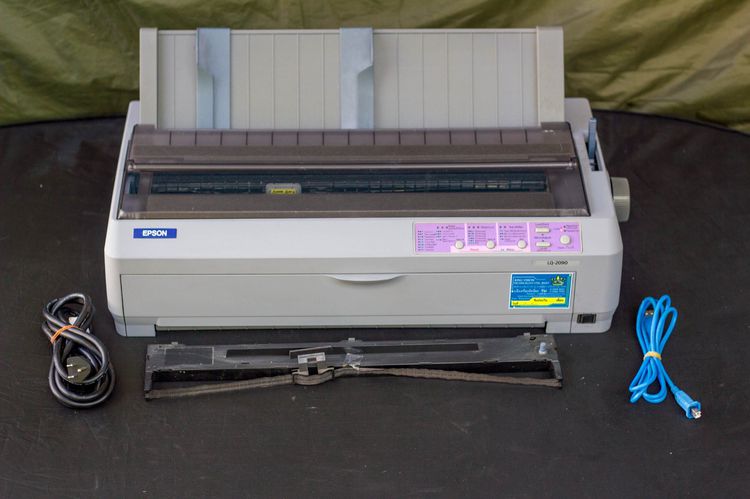 EPSON LQ2090 (มือสอง) ปริ้นเตอร์Dot Matrix พิมพ์บัญชี กระดาษต่อเนื่อง ปริ้นได้ถึง 6 ก๊อปปี้ 