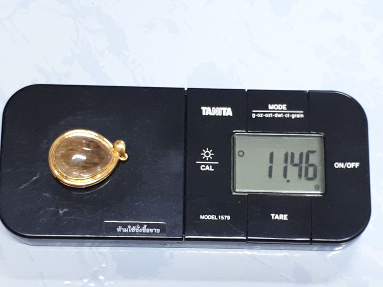 (114) จี้ทอง 90 ประดับไหมทอง  รูปที่ 7