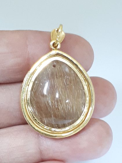 (114) จี้ทอง 90 ประดับไหมทอง  รูปที่ 6