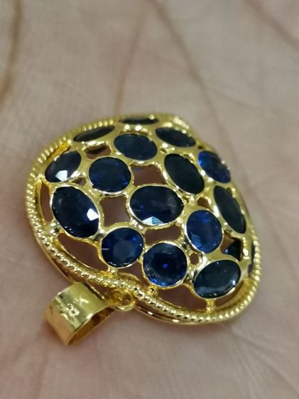 (39) จี้ทอง 90 ประดับไพลินสวย รูปที่ 2