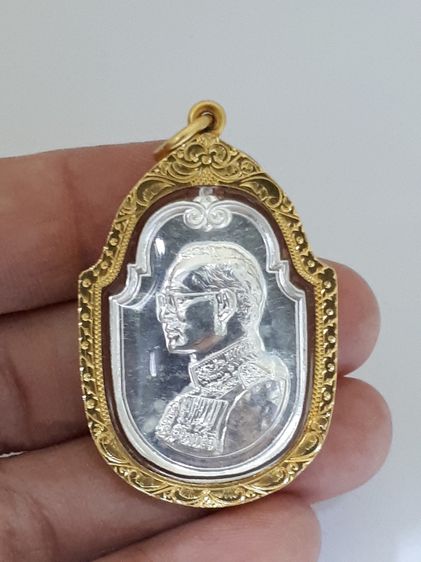 (110) เหรียญที่ระลึกการจัดสร้างอุทยานราชภักดิ์เนื้อเงิน กรอบทอง รูปที่ 4