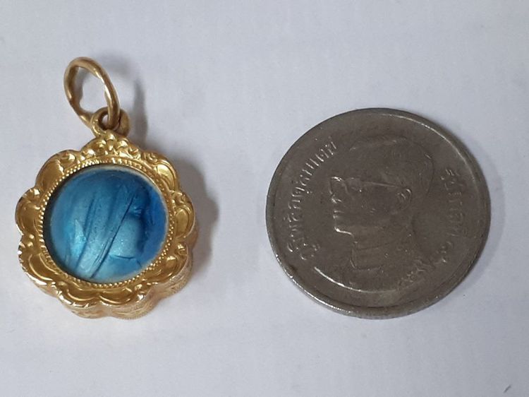 (827) เหรียญพระเเม่มารีเลี่ยมกรอบทองเเท้ 90 รูปที่ 4