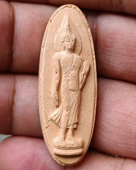 พระลีลา 25 พุทธศตวรรษ เนื้อดิน พร้อมกล่องกำมะหยี่สวยงาม รูปที่ 10