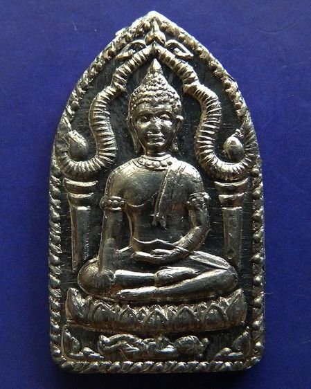 พระยอดขุนพล หลวงพ่อฑูรย์ วัดโพธินิมิตร เนื้อชิน พ.ศ. 2527 ครบชุด 3 องค์ 3 พิมพ์ สร้างจากเนื้อชินกรุเก่าที่ชำรุดแตกหัก รูปที่ 26