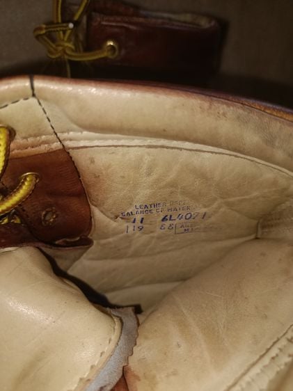 55.รองเท้าหนังแท้  CAROLINA  made in USA (หัวเหล็ก)  รูปที่ 11