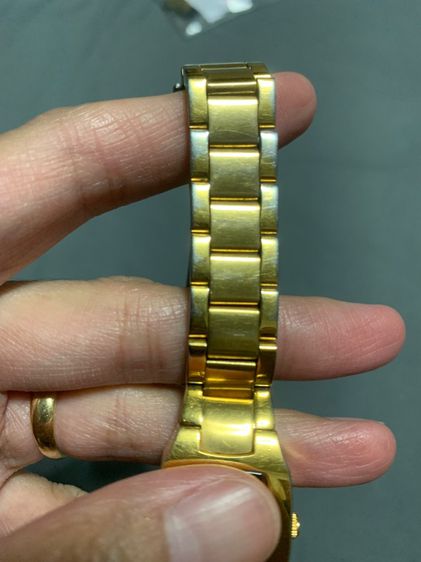 นาฬิกา Casio LTP-1165 ของแท้ (มือสอง)  หน้าปัดสีดำ สายสแตนเลสสีทอง ขนาดหน้าปัด 21 mm. รูปที่ 9