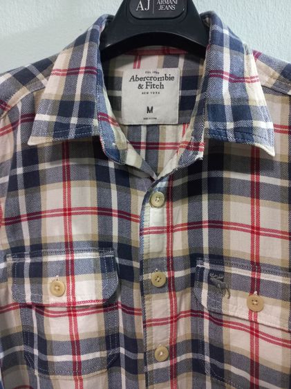 🌈เสื้อเชิ้ตแขนยาว เสื้อแจ็คเก็ต เสื้อลายสก๊อต  แบรนด์ Abercrombie  Fitch❗️แบรนด์แท้💯 🪧แบรนด์อายุกว่า 100 ปี รูปที่ 7