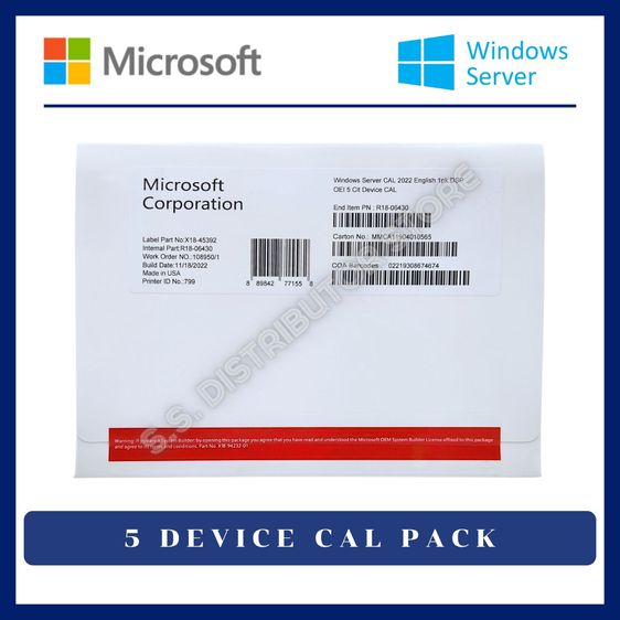 Windows Server 2022 2019 2016 2012 2008 Standard Datacenter Device User CALS รูปที่ 4