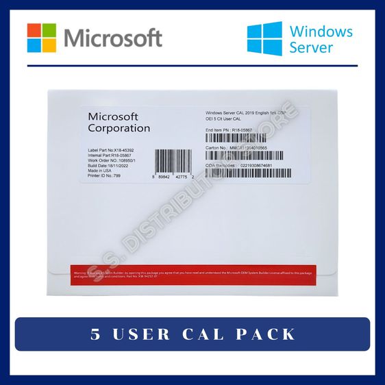 Windows Server 2022 2019 2016 2012 2008 Standard Datacenter Device User CALS รูปที่ 3