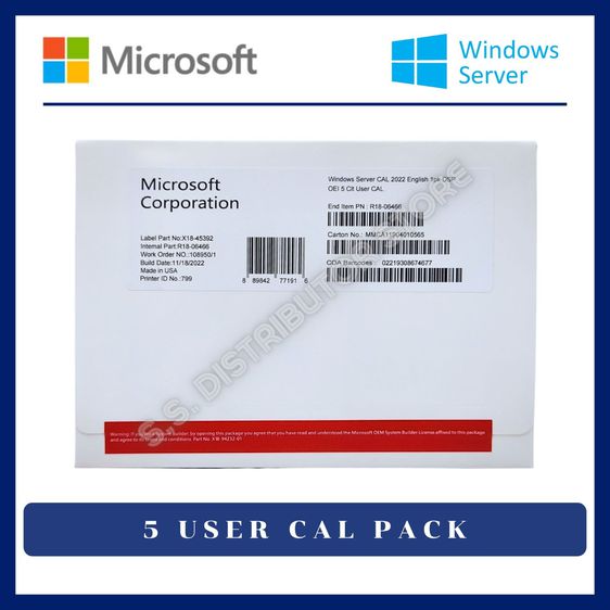 Windows Server 2022 2019 2016 2012 2008 Standard Datacenter Device User CALS รูปที่ 5