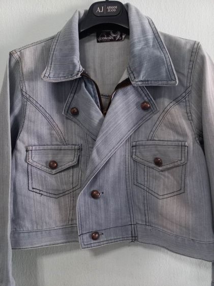🌈เสื้อแจ๊คเก็ต ‘ยีนส์ฟอก’ หรือ ‘ยีนส์สีซีด แบรนด์ LEONINE® งานแบรนด์แท้ 💯สภาพใหม่ 💯  👉แบรนด์ดัง ✨️ รูปที่ 9