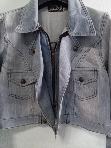 🌈เสื้อแจ๊คเก็ต ‘ยีนส์ฟอก’ หรือ ‘ยีนส์สีซีด แบรนด์ LEONINE® งานแบรนด์แท้ 💯สภาพใหม่ 💯  👉แบรนด์ดัง ✨️ รูปที่ 14