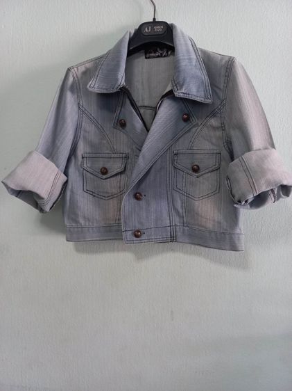 🌈เสื้อแจ๊คเก็ต ‘ยีนส์ฟอก’ หรือ ‘ยีนส์สีซีด แบรนด์ LEONINE® งานแบรนด์แท้ 💯สภาพใหม่ 💯  👉แบรนด์ดัง ✨️ รูปที่ 5