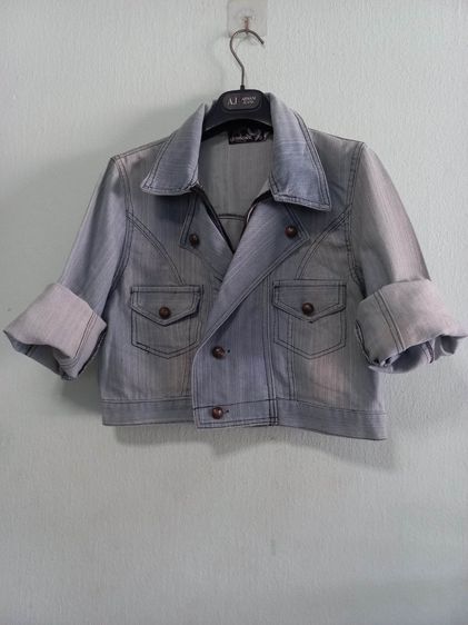 🌈เสื้อแจ๊คเก็ต ‘ยีนส์ฟอก’ หรือ ‘ยีนส์สีซีด แบรนด์ LEONINE® งานแบรนด์แท้ 💯สภาพใหม่ 💯  👉แบรนด์ดัง ✨️ รูปที่ 10