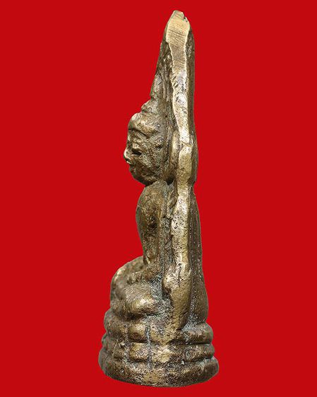 พระพุทธชินราชอินโดจีน พ.ศ. 2485 พิมพ์ซุ้มคู่ นิยม ตอกโค้ด พร้อมเลี่ยมเงินหนากันน้ำ รูปที่ 5