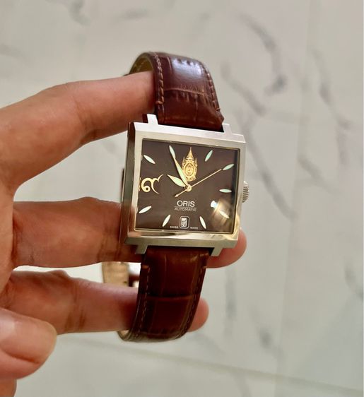 Orient เงิน นาฬิกา oris รุ่นเฉลิมพระเกียรติ 80 พรรษาในหลวงรัชกาลที่9