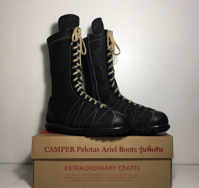 CAMPER Boots, Unisex 40EU(26.2cm) Original งาน Morocco ของแท้ มือ 2 สภาพเยี่ยม, รองเท้าบู้ท CAMPER หนังแท้แต่งลาย พื้นเต็ม ป้ายครบ สวยมาก รูปที่ 2