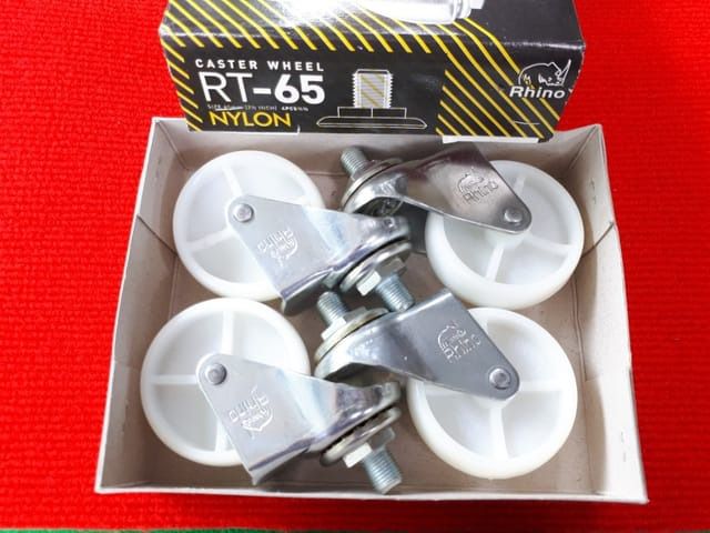 (33) ลูกล้อไนล่อนซิก 2.5 นิ้ว Rhino เเกนเกลียว 1 ชุด มี 4 ลูก รูปที่ 3