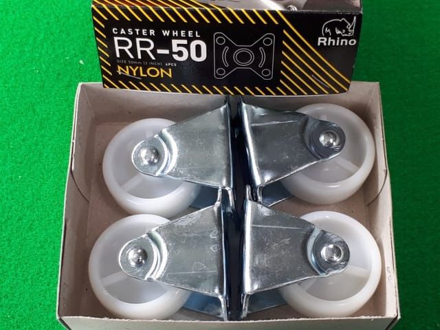 (30) ลูกล้อไนล่อนซิก 2 นิ้ว Rhino ขาตาย 1 ชุด มี 4 ลูก รูปที่ 3