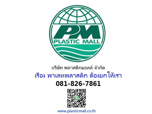 พาเลทหนึ่งหน้า 100x120x15 พาเลทพลาสติก พลาสติกมอลล์ รูปที่ 2