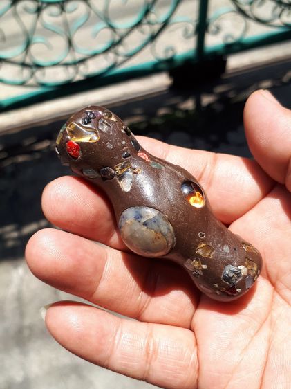 ตะกรุดโลกธาตุ ขนาดยาว 3 นิ้ว พระอาจารย์สมพร สำนักป่าพระธรรมญาณมุนี จ.นครปฐม ขนาดกำลังดี มีรูสำหรับแขวน ดอกใหญ่ ฝังแบบครบๆ ผิวเดิม สภาพสวยมาก รูปที่ 14