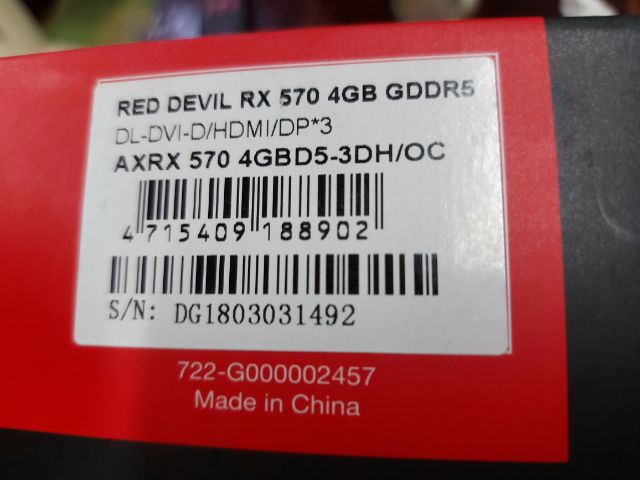 ขายการ์ดจอ Power Color Red Devil RX570  4G รูปที่ 5