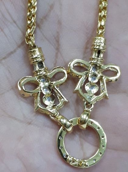 (154) สร้อยคอทอง 90 เพชรเเท้ รูปที่ 6