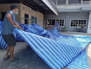   ผ้าบลูชีทรับตัดเย็บทุกขนาด 0817354812 ผ้าใบ ผ้าฟาง รับเจาะตาไก่ได้ถี่ตามที่ต้องการ ตัดแบ่งขายถูกๆ     ผ้าใบพลาสติก PEเนื้อเหนียวหนา ใช้งา รูปที่ 15