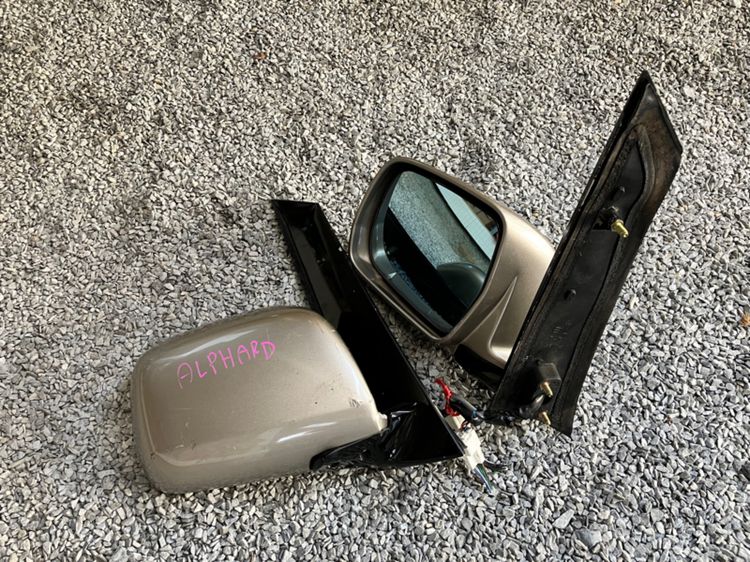 กระจกข้าง Toyota Alphard 10 ใส่ได้ทุกรุ่นปี ซ้าย-ขวา ของแท้ มือสอง รูปที่ 2