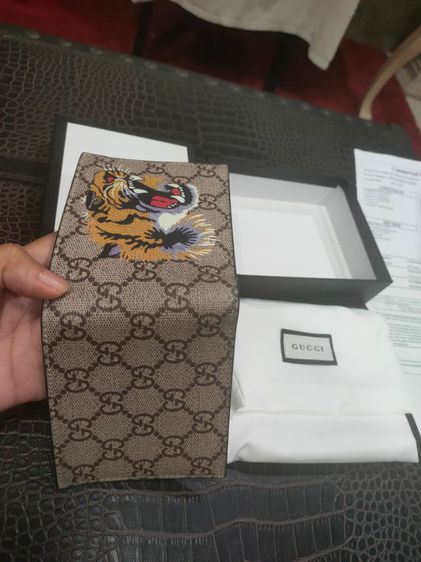 ขาย gucci tigers print gg supreme wallet ของแท้ไม่เคยใช้งาน รูปที่ 6