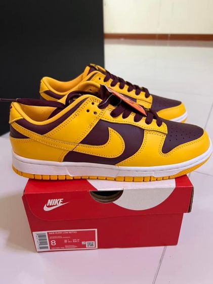 Nike Dunk Low University Gold and Deep Maroon 