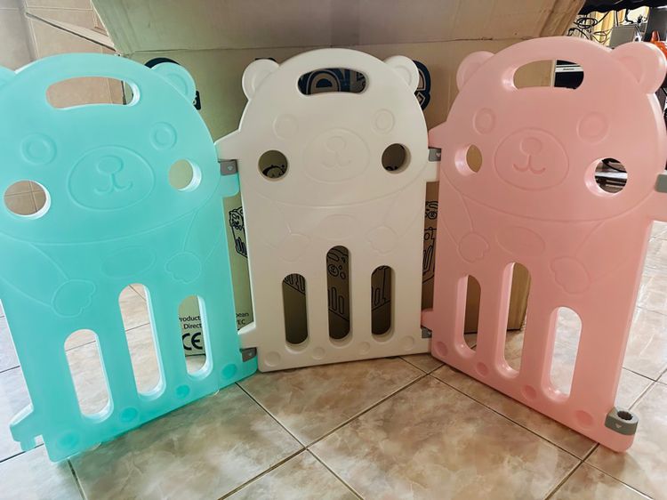 Bebeplay คอกกั้นเด็ก รุ่น Bear สีฟ้า ขาว ชมพู (ไม่รวมส่ง) รูปที่ 5