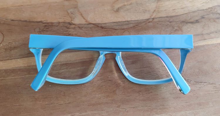 Warby Parker Eyeglasses Frame ROOSEVELT 503 size 54 -18 -145 mm Bondi Blue กรอบแว่นของแท้มือสอง สีสวย ออกเป็นฟ้าพาสเทล รุ่นนี้สีนี้หายาก  เล รูปที่ 2