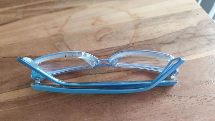 Warby Parker Eyeglasses Frame ROOSEVELT 503 size 54 -18 -145 mm Bondi Blue กรอบแว่นของแท้มือสอง สีสวย ออกเป็นฟ้าพาสเทล รุ่นนี้สีนี้หายาก  เล รูปที่ 6