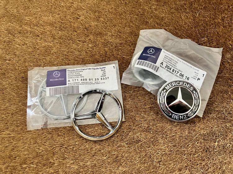 Logo Benz ติดฝาเครื่อง M271 W203 W204 W212 W207 R171 W209 ดาวจมฝากระโปรงหน้า รูปที่ 4