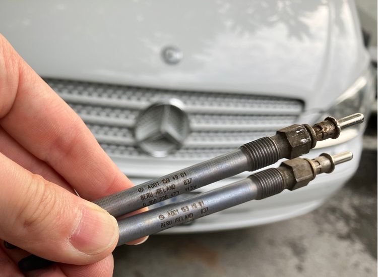 ไฟหน้า Benz ML 270CDi Benz ML 320 รุ่นปี 1998-2005 W163 หัวเผาเครื่อง 2.2L Benz CDi Diesel รูปที่ 10