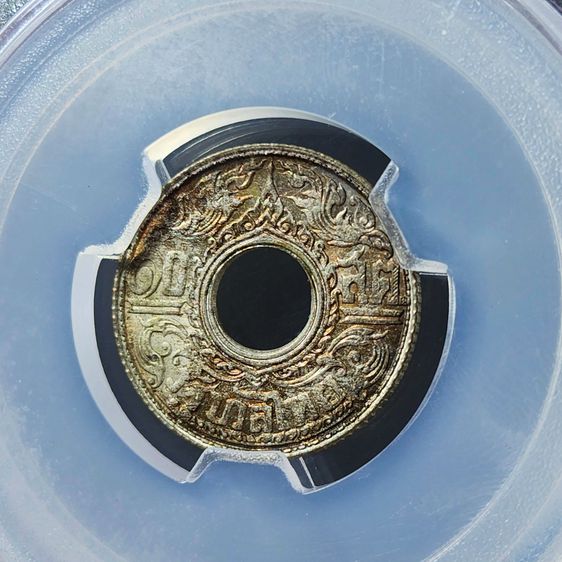 เหรียญเงิน สตางค์รู 10 สตางค์ ลายกนกแข้งสิงห์ ปี2484 ไม่ผ่านใช้ เหรียญเกรด MS67 และ MS66 SIAM COIN รูปที่ 8
