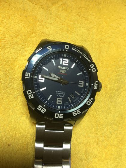 นาฬิกาชาย SEIKO AUTOMATIC หน้าน้ำเงิน 100M สภาพสวยสายยาว รูปที่ 2