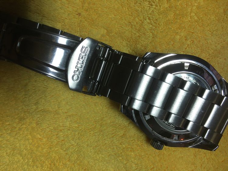 นาฬิกาชาย SEIKO AUTOMATIC หน้าน้ำเงิน 100M สภาพสวยสายยาว รูปที่ 6