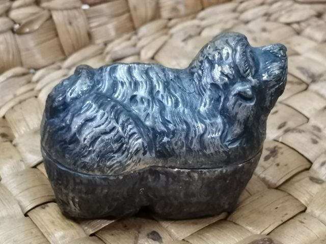 (009) ผอบกะไหล่เงินของเก่ารูปหมา  รูปที่ 3