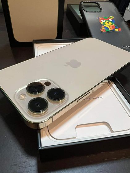 iPhone13 PM 128 GB สีทอง 🥇เพียง 27,000 ถ้วน สภาพสวยใหม่ ไร้ตำหนิ แบต 99  แท้เดิม ประกันศูนย์ 28-01-67 อุปกรณ์ ครบกล่อง แท้เดิม